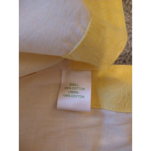 Lilly Pulitzer Wide Sleeve Tunic Mini Dress yellow sz8 Boho Feminine Cottage Cor - Picture 11 of 11